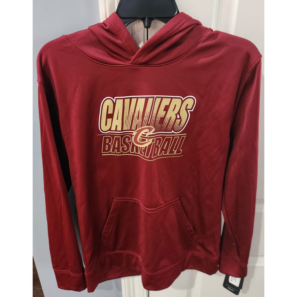 Cleveland Cavaliers Kids Wine Red Basketball Pullover Hoodie Sweatshirt NWT